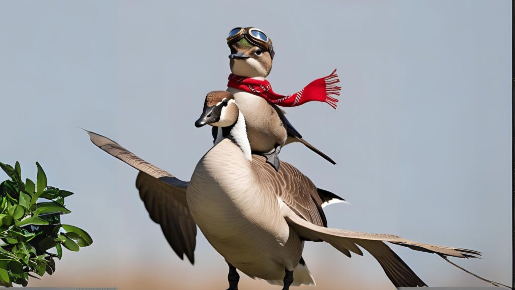 Do hummingbirds migrate on geese