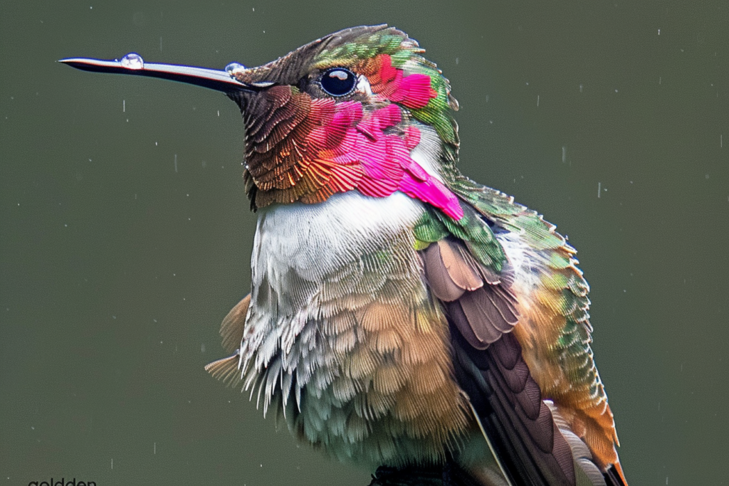 Wine-throated hummingbird