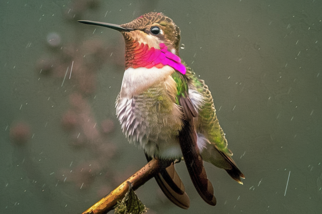 Wine-throated hummingbird