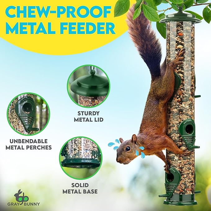 Squirrel proof bird feeder